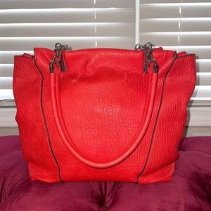 Red Wilson’s Leather Tote Bag